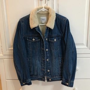 Old Navy Denim Fleece Jean Jacket
